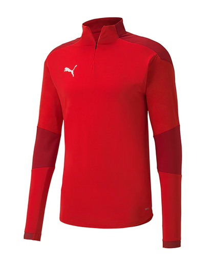 PUMA Final Training 1/4 Zip Top - Red / Chili Pepper